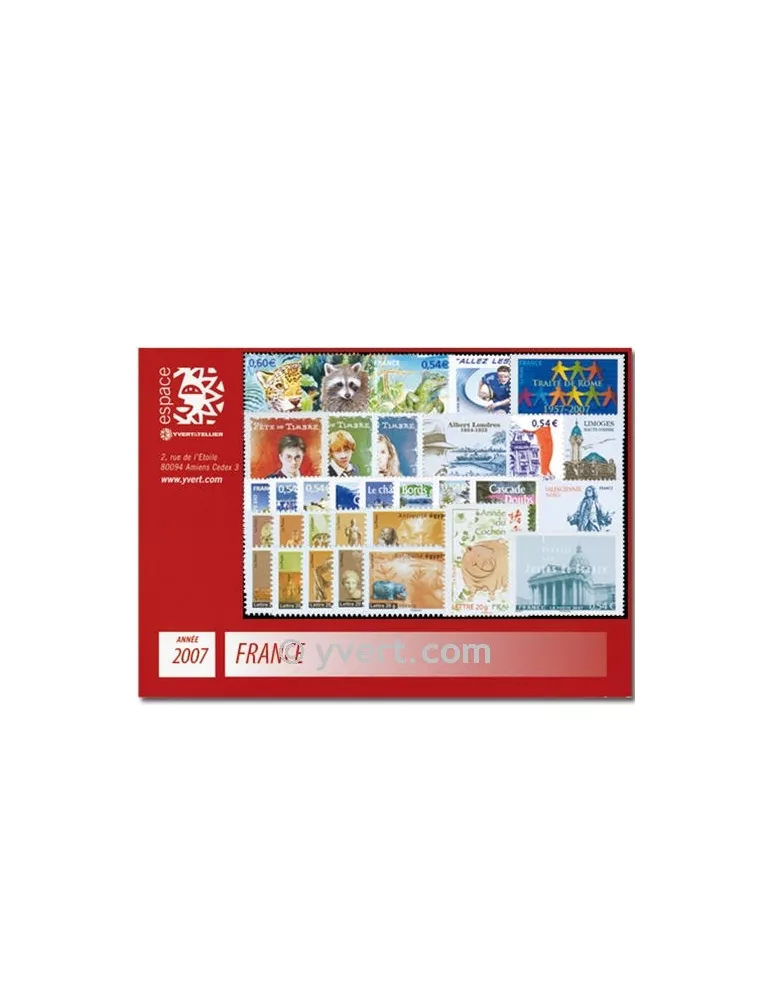 n° 3996/4126 - Timbre France Année complète (2007)