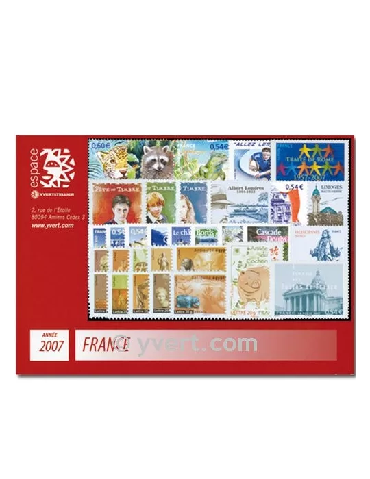 n° 3996/4126 - Timbre France Année complète (2007)