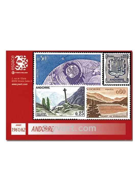 n° 153A/165 - Timbre Andorre Année complète (1961/1962)