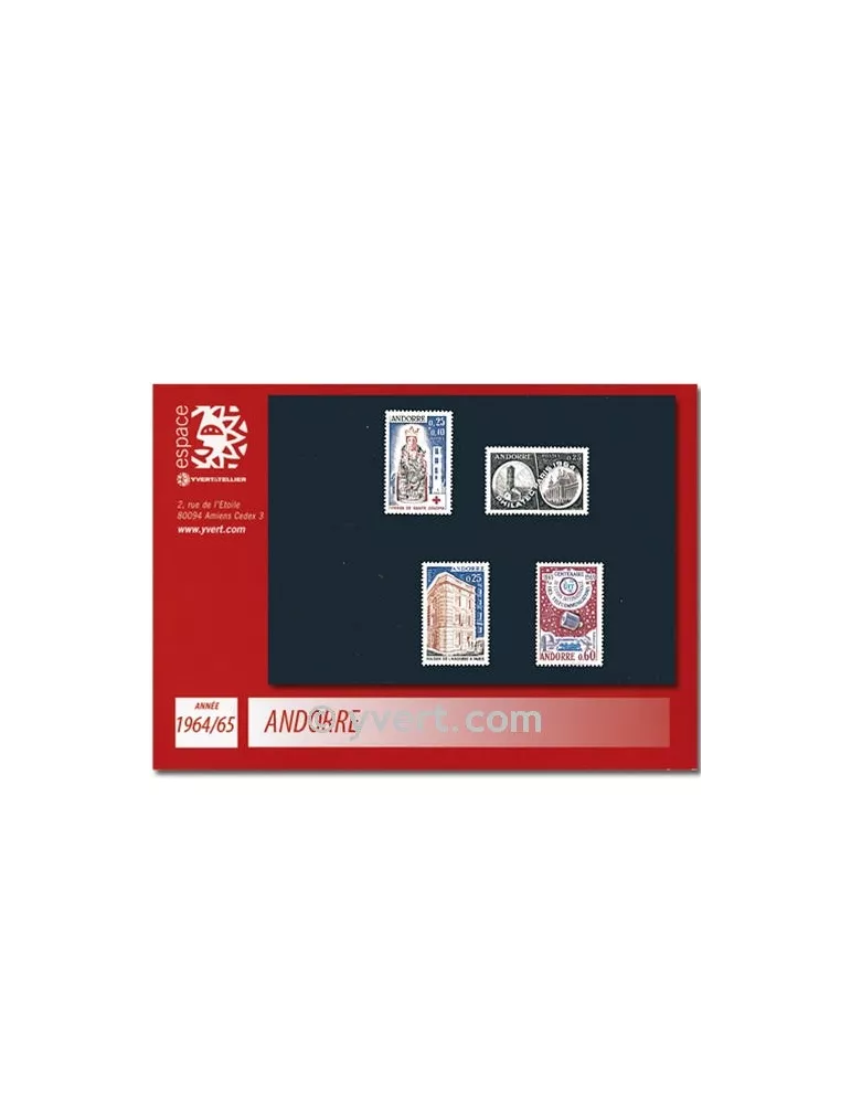 n° 171/174 - Timbre Andorre Année complète (1964/65)