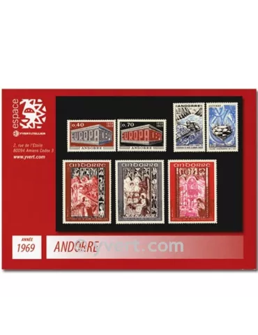 n° 194/200 - Timbre Andorre Année complète (1969)