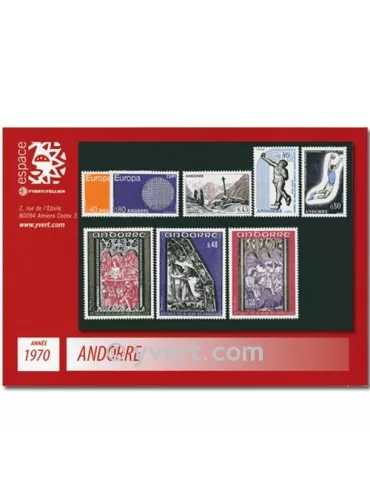 n° 201/208 - Timbre Andorre Année complète (1970)