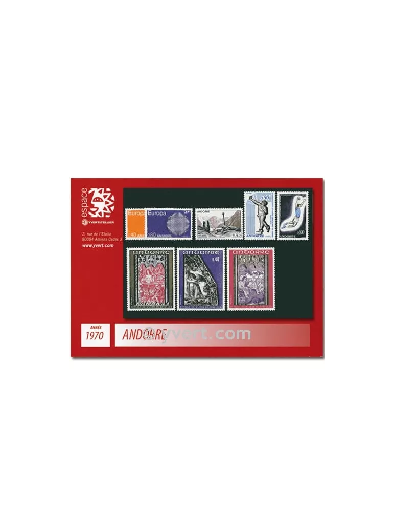 n° 201/208 - Timbre Andorre Année complète (1970)