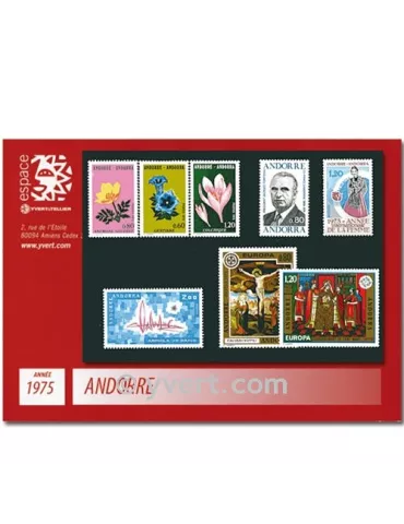 n° 243/250 - Timbre Andorre Année complète (1975)