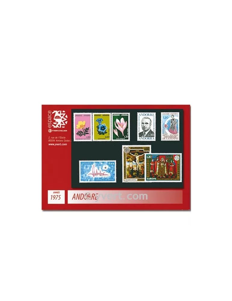 n° 243/250 - Timbre Andorre Année complète (1975)
