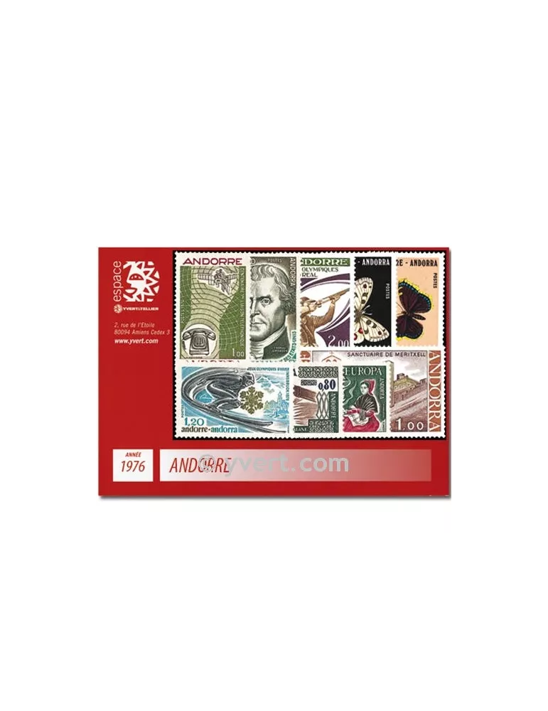 n° 251/259 - Timbre Andorre Année complète (1976)