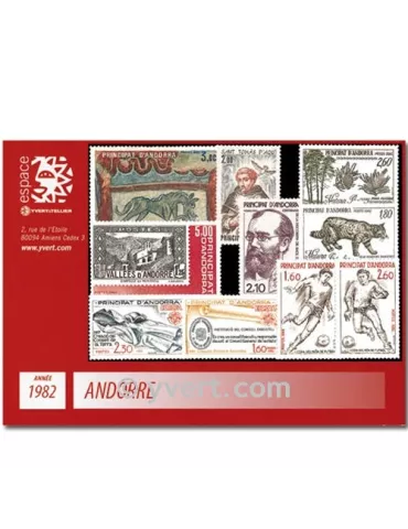 n° 300/309 - Timbre Andorre Année complète (1982)