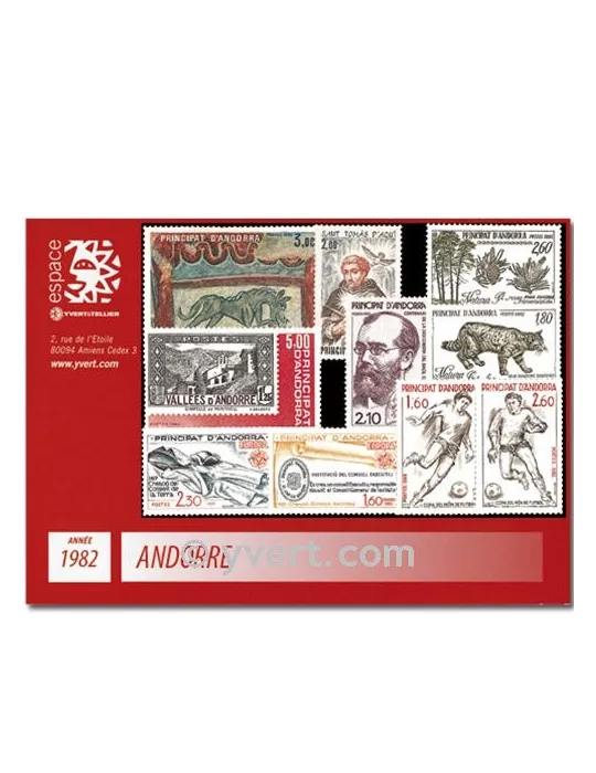 n° 300/309 - Timbre Andorre Année complète (1982)