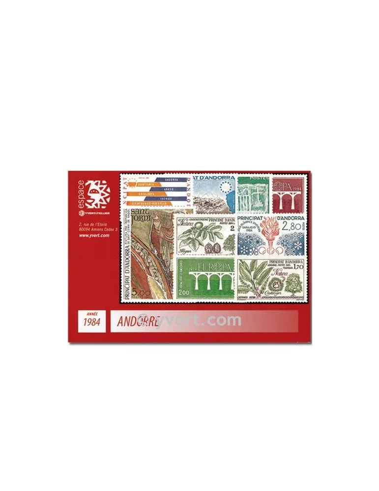 n° 327/336 - Timbre Andorre Année complète (1984)