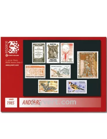 n° 337/344 - Timbre Andorre Année complète (1985)