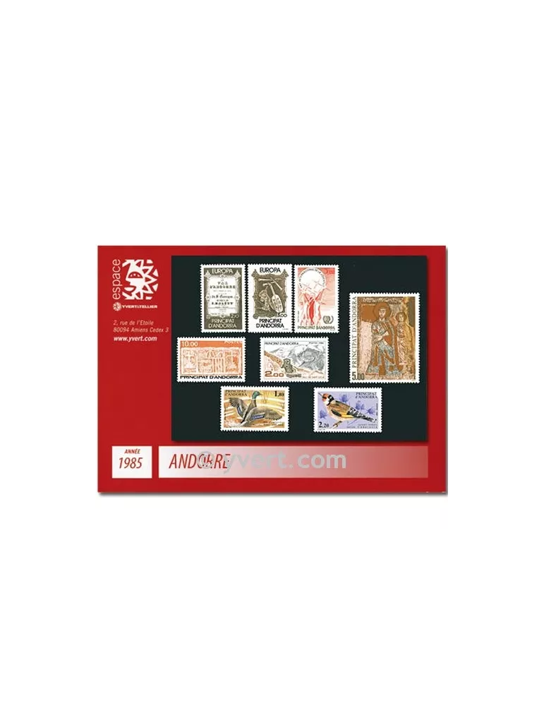 n° 337/344 - Timbre Andorre Année complète (1985)