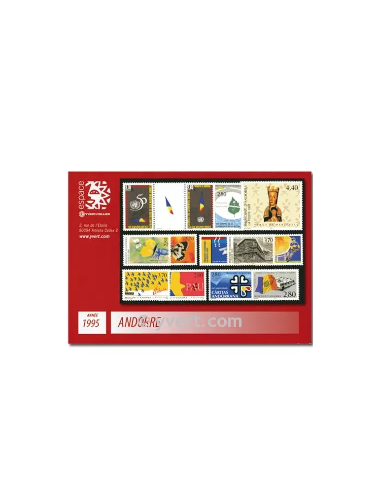 n° 454/466 - Timbre Andorre Année complète (1995)