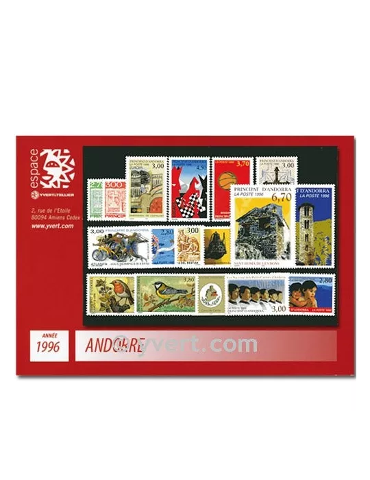 n° 467/483 - Timbre Andorre Année complète (1996)