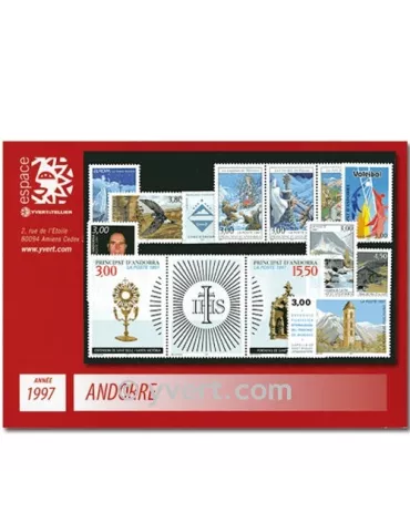 n° 484/496 - Timbre Andorre Année complète (1997)