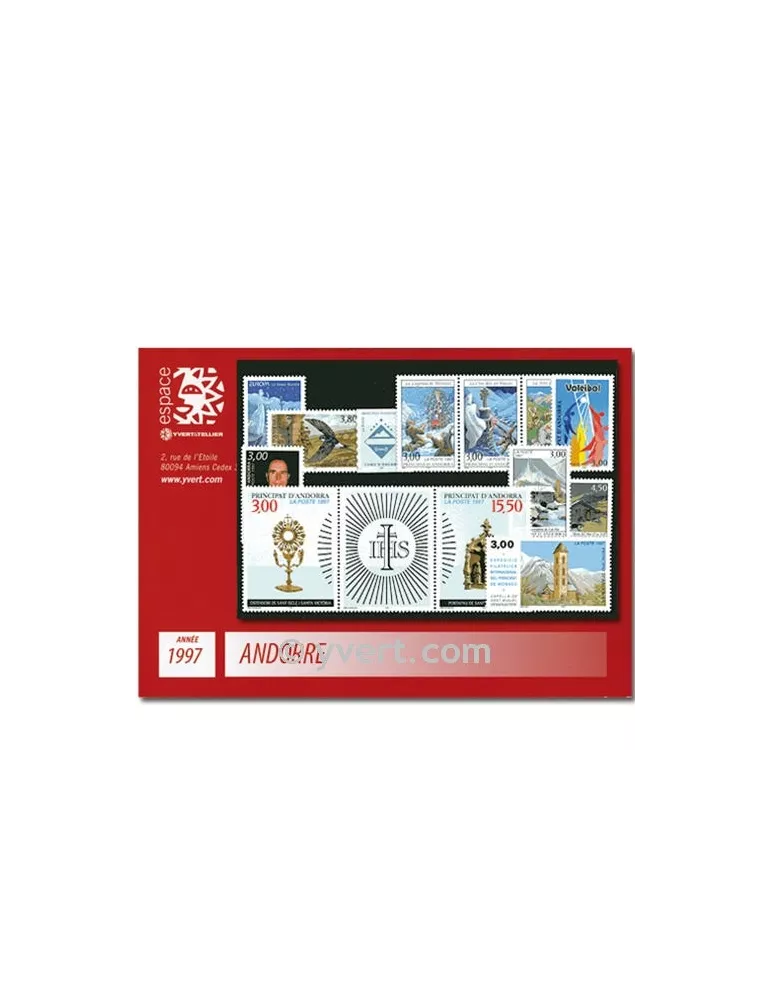 n° 484/496 - Timbre Andorre Année complète (1997)