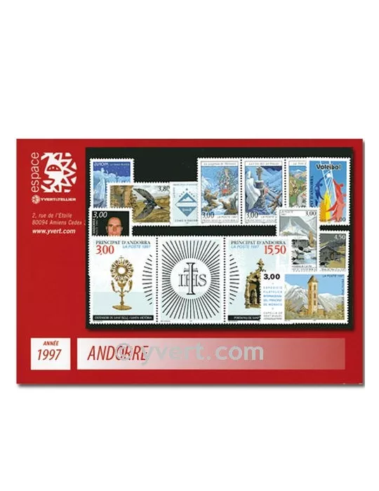 n° 484/496 - Timbre Andorre Année complète (1997)