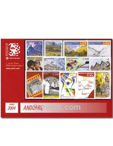 n° 591/603 - Timbre Andorre Année complète (2004)