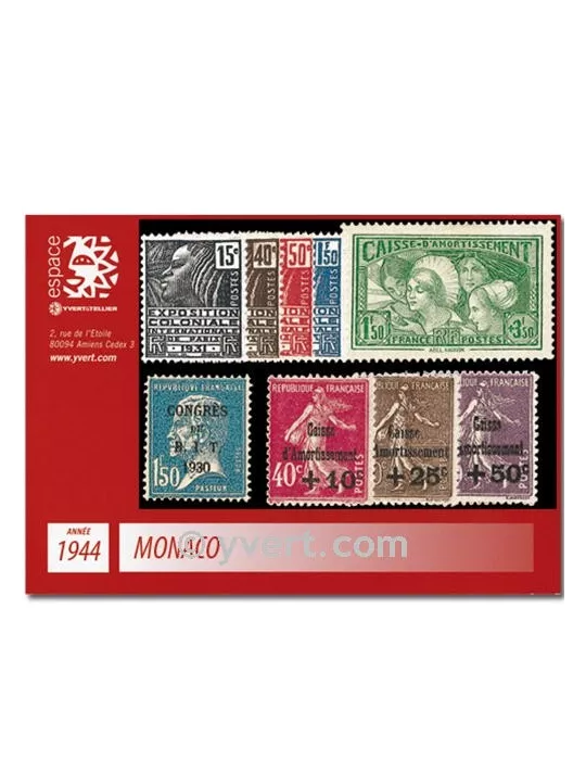 n° 265/273 - Timbre Monaco Année complète (1944)