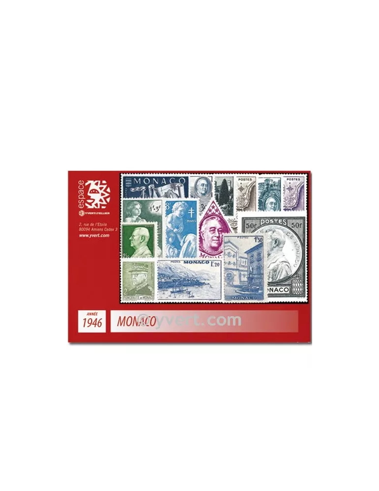n° 274/300 - Timbre Monaco Année complète (1946)