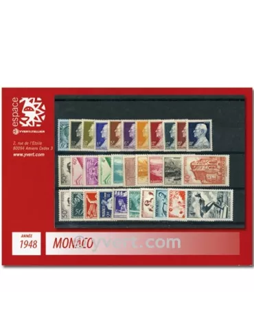n° 301/323 - Timbre Monaco Année complète (1948)