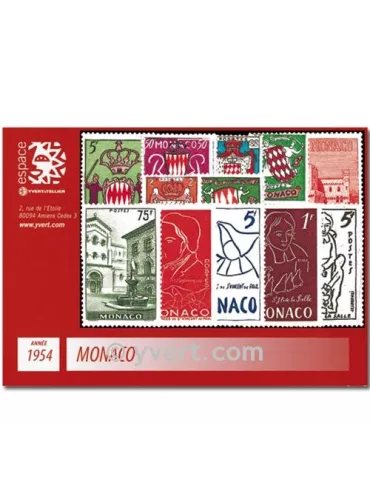n° 397/411 - Timbre Monaco Année complète (1954)