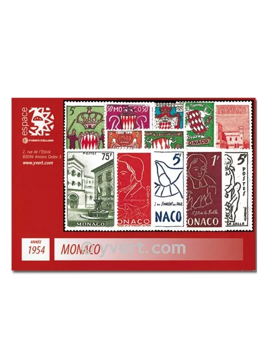 n° 397/411 - Timbre Monaco Année complète (1954)