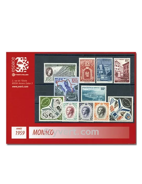 n° 503/522 - Timbre Monaco Année complète (1959)