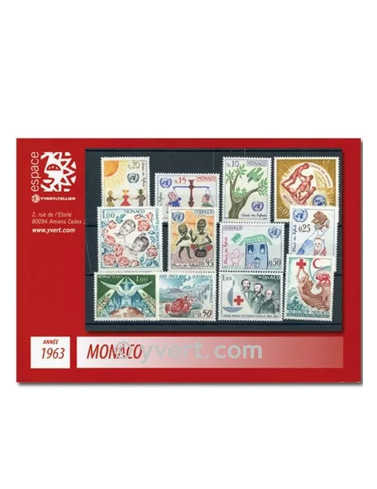 n° 599/635 - Timbre Monaco Année complète (1963)