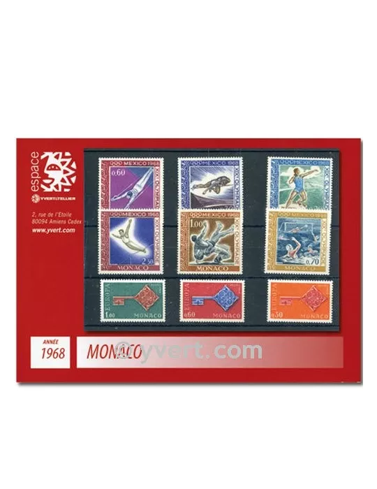 n° 736/771 - Timbre Monaco Année complète (1968)