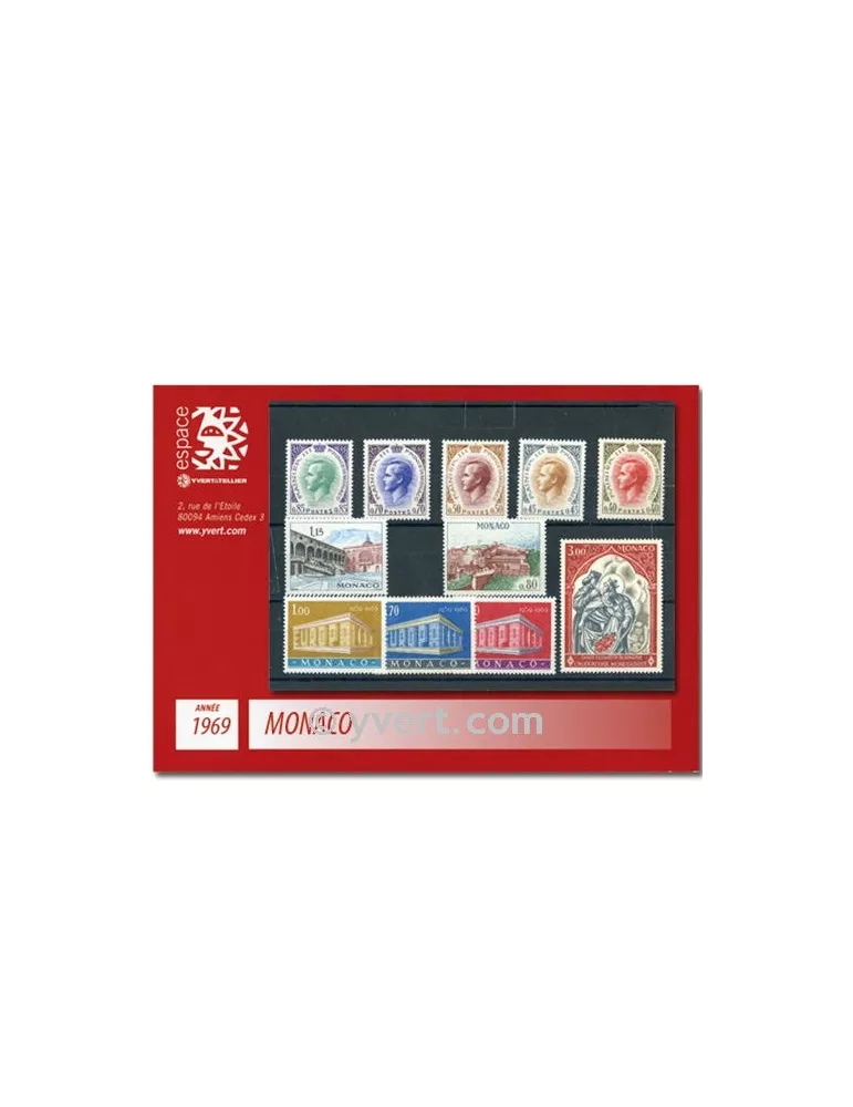 n° 772/808 - Timbre Monaco Année complète (1969)