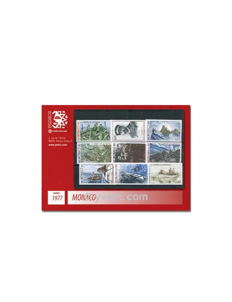 n° 1079/1124 - Timbre Monaco Année complète (1977)