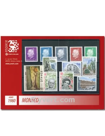 n° 1209/1263 - Timbre Monaco Année complète (1980)