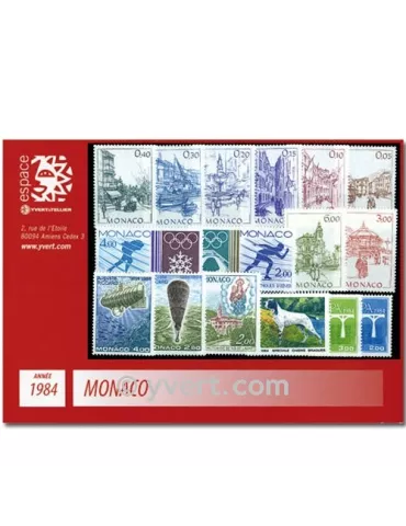 n° 1404/1455 - Timbre Monaco Année complète (1984)