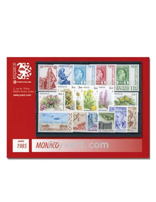 n° 1456/1509 - Timbre Monaco Année complète (1985)
