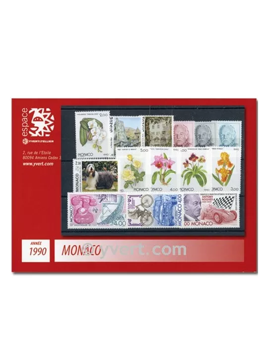 n° 1705/1752 - Timbre Monaco Année complète (1990)