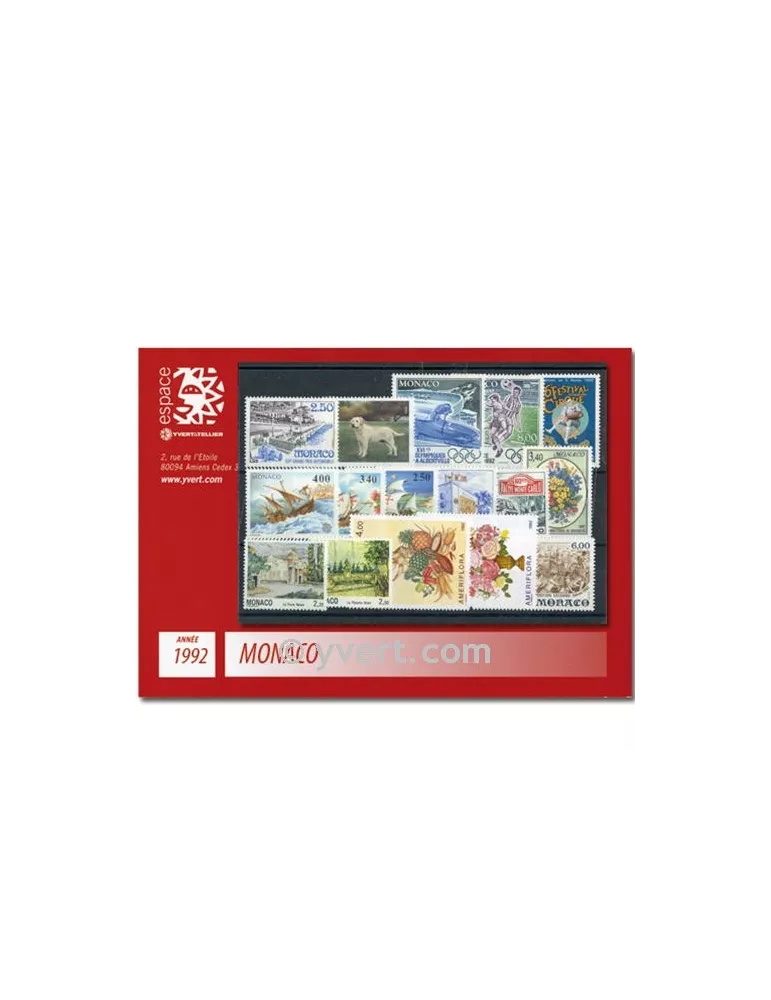 n° 1810/1853 - Timbre Monaco Année complète (1992)