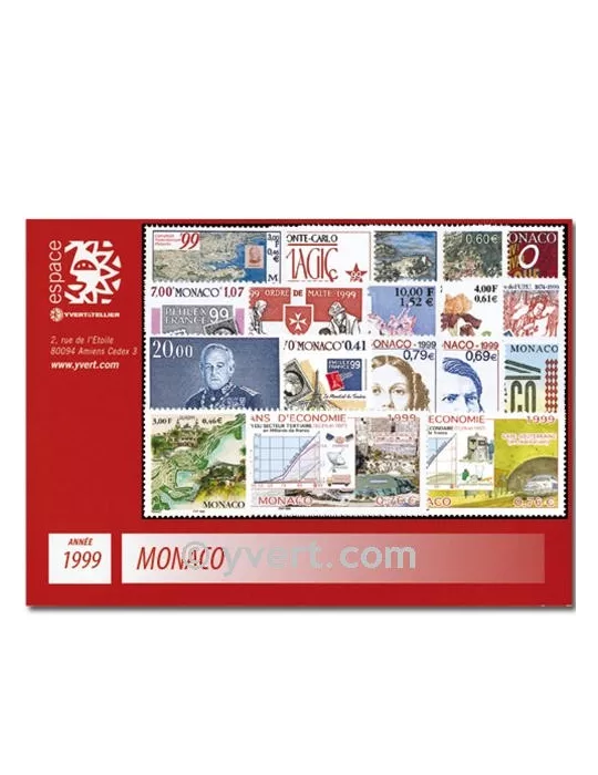 n° 2186/2229 - Timbre Monaco Année complète (1999)