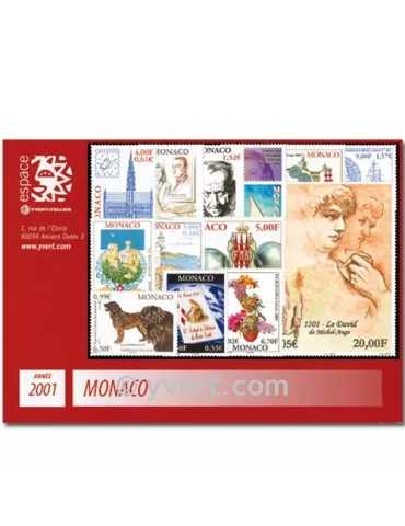 n° 2295/2318 - Timbre Monaco Année complète (2001)