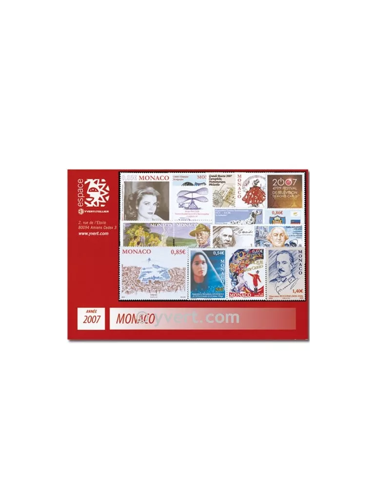 n° 2588/2603 - Timbre Monaco Année complète (2007)