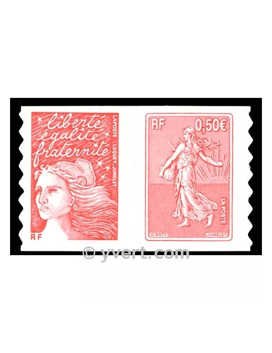 n° P36 - Timbre France Autoadhésifs