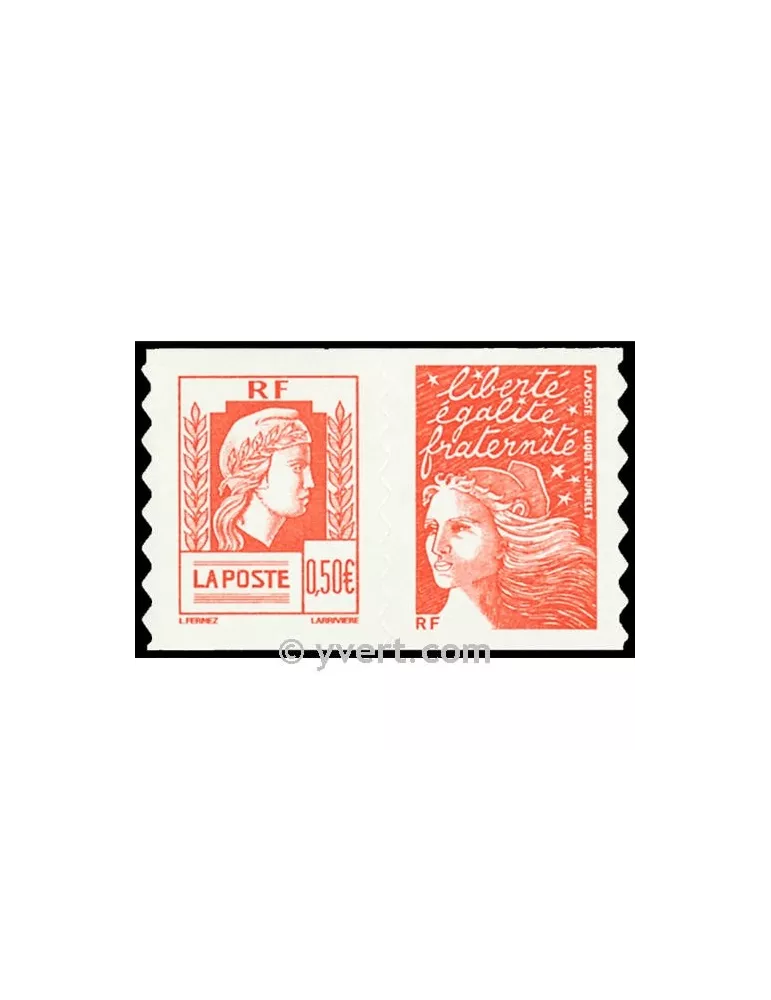 n° P43 - Timbre France Autoadhésifs