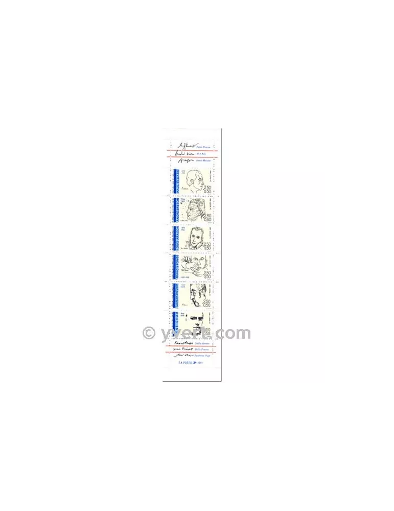 n° BC2687 - Timbre France Carnet Personnages célèbres