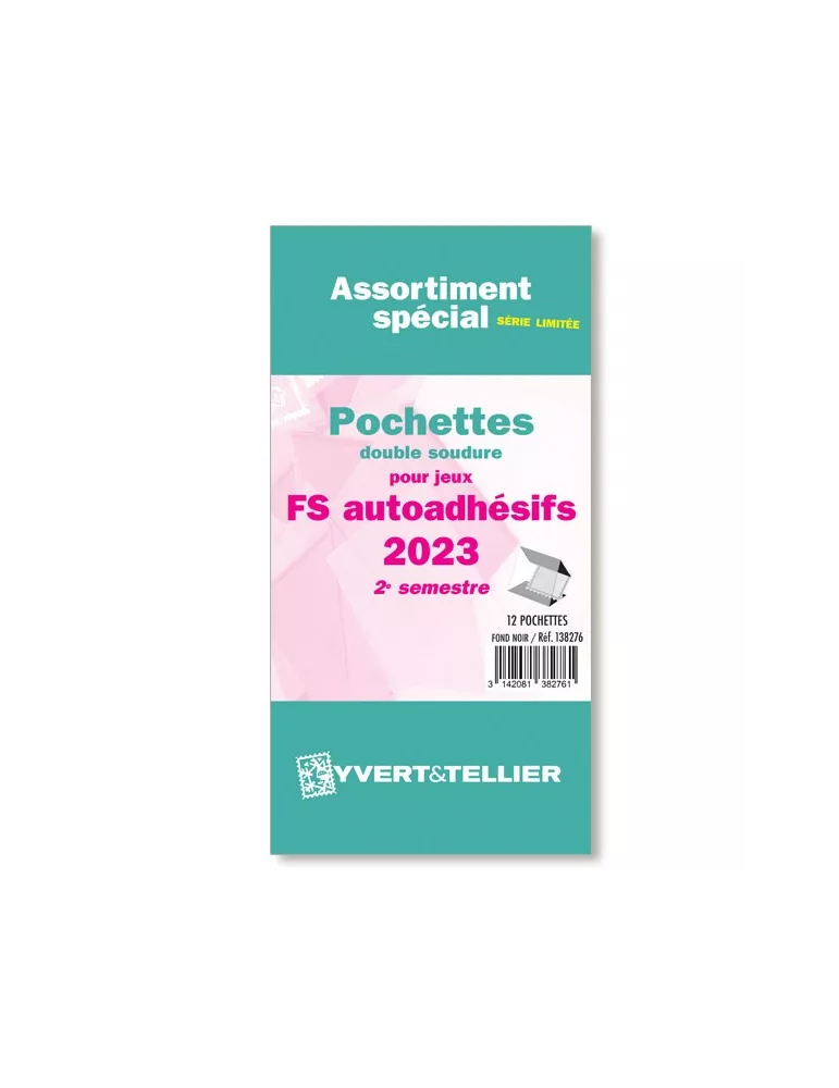 Assortiment de pochettes (double soudure) : 2023-2e sem. (Jeux Autoadhésifs)