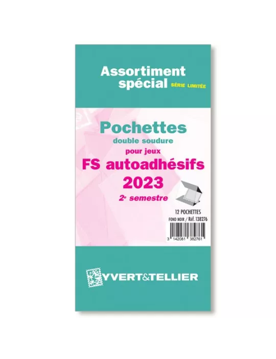 Assortiment de pochettes (double soudure) : 2023-2e sem. (Jeux Autoadhésifs)