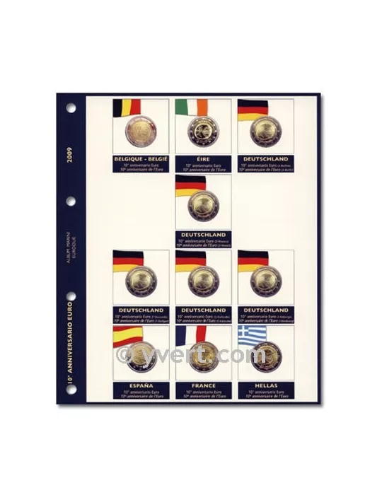 Recharges 2 EUROS commémoratifs 2009 (UEM) - MARINI®