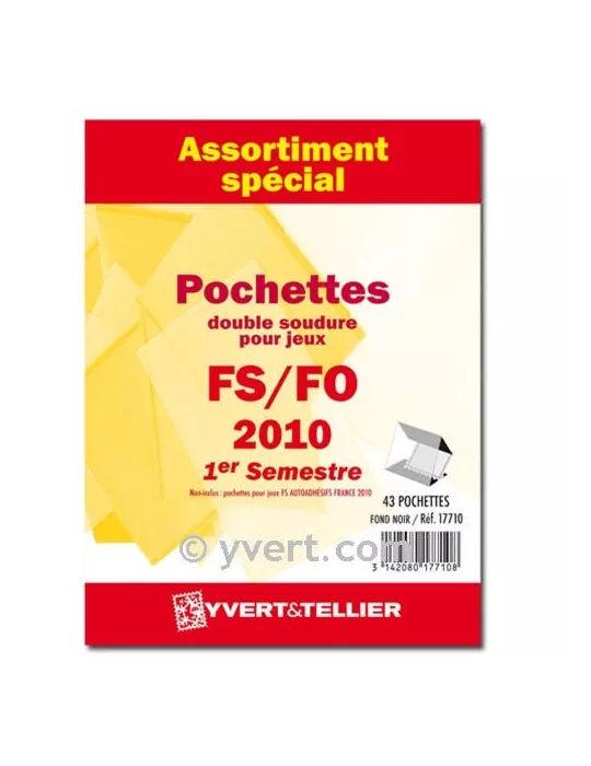 Assortiment de pochettes (double soudure) : 2010-1er semestre
