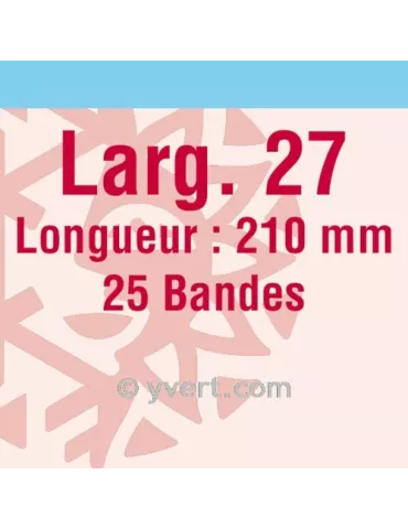 Bandes simple soudure - 27mm (Fond transparent)