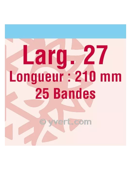 Bandes simple soudure - 27mm (Fond transparent)