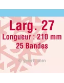 Bandes simple soudure - 27mm (Fond transparent)
