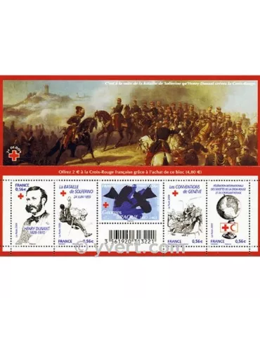 n° F4386 - Timbre France Poste (Croix-Rouge 2009)